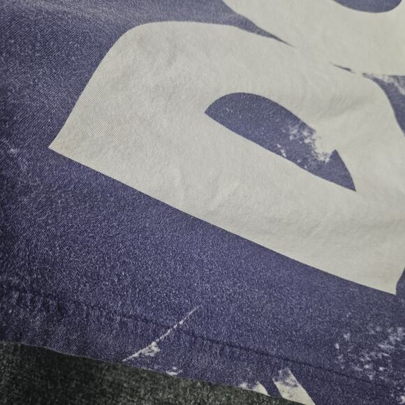 Y2K Nike Just Do It Tshirt Large Big Print Purple Marble Tie Dye Retro Athletic - Picture 4 of 6